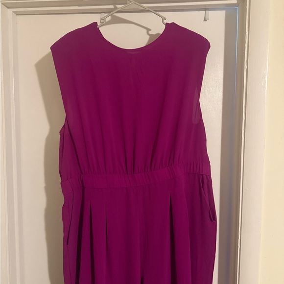Vibrant Fuchsia Sleeveless Jumpsuit - Picture 1 of 3